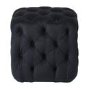 Astra Σκαμπο Black Velvet Υφασμα 45x45χ45εκ.