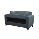 Melina Dark Grey Υφασμα 2θεσιος Καναπεσ/κρεβατι με Αποθ.χωρο 150χ80εκ.