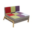 Sara q Patchwork Υφασμα Πολυθρονα/κρεβατι 95χ96εκ.