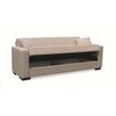 Rover Light Brown Υφασμα 3θεσιος Καναπεσ/κρεβατι με Αποθ.χωρο 210x80εκ.