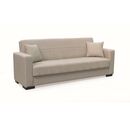 Rover Light Brown Υφασμα 3θεσιος Καναπεσ/κρεβατι με Αποθ.χωρο 210x80εκ.