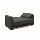 Rover Black Υφασμα 2θεσιος Καναπεσ/κρεβατι με Αποθ.χωρο 150χ80εκ.
