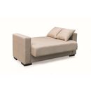 Rover Light Brown Υφασμα 2θεσιος Καναπεσ/κρεβατι με Αποθ.χωρο 150χ80εκ.