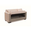 Rover Light Brown Υφασμα 2θεσιος Καναπεσ/κρεβατι με Αποθ.χωρο 150χ80εκ.