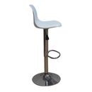 Σκαμπό Μπάρ 2τμχ Bar92 White Pu/pp 37x33x102εκ.