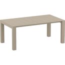 Σετ Τραπεζαρίας 7τμχ Vegas sky pro Taupe 100x180/220χ75εκ.