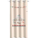 Παιδική & Βρεφική Κουρτίνα Soft-Touch Carousel με Τρουκς 160x240 Saint Clair Beige 100% Πολυεστέρας