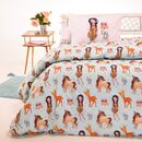 Παπλωματοθηκη Μονη Indian Girl Light Blue Kids Line 160x245