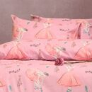 Σετ Μαξιλαροθηκες Φανελενιες Ballet Pink (53x72) Winter Line Kids 53x72