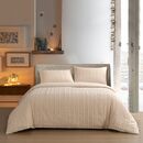Σετ Παπλωματοθηκη (3 Τεμ.) Υπερδιπλη Luna Ecru (225x240) 225x240