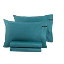 Ζεύγος Μαξιλαροθήκες Minimal Petrol 50x70 guy Laroche  100% Cotton Satin