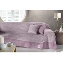 Προσφορα!! Ριχτάρι Parfait Lilac Τριθέσιου Καναπέ 180x300 guy Laroche  25% Cotton-55% Acrylic -20% Polyester