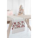 Χριστουγιεννιάτικη Τραβέρσα 2042 red Laser cut 40x160 Saint Clair  100% Polyester