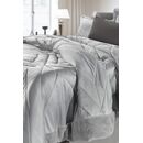 Σετ 3τμχ Πάπλωμα Columbia Silver 250x240 guy Laroche  100% Microsatin With Synthetic fur Border