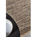 Χαλί Vivendi Black 140x200εκ. guy Laroche  50% Jute - 50% Cotton