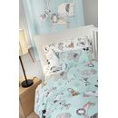 Σετ 3τμχ Βρεφικά Σεντόνια Zootopia Aqua Grey 115x170 guy Laroche  100% Cotton