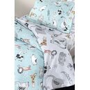 Σετ 3τμχ Παιδικά Σεντόνια Zootopia Aqua-Grey 165x250 guy Laroche  100% Cotton