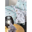 Σετ 3τμχ Παιδικά Σεντόνια Zootopia Aqua-Grey 165x250 guy Laroche  100% Cotton
