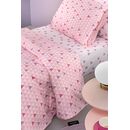 Σετ 3τμχ Παιδικά Σεντόνια two 2 Twenty Fuchsia 165x250 guy Laroche  100% Cotton