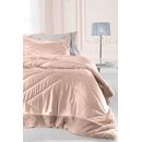 Σετ 3τμχ Πάπλωμα Columbia old Pink 250x240 guy Laroche  100% Microsatin With Synthetic fur Border
