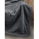 Ριχτάρι Bolzano Anthracite 130x170 + Διακοσμητικό Μαξιλάρι guy Laroche  100% Velvet Pol.