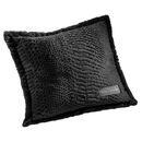 Ριχτάρι Crusty Black 170x300 + Διακοσμητικό Μαξιλάρι guy Laroche  100% Polyester art fur Ultrasoft