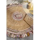 Χαλί Rugget Multi Round 150εκ. guy Laroche  50% Cotton, 50% Jute