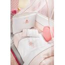 Σετ Σεντόνια 3τμχ. Bebe Corona Saint Clair Pink 100% Βαμβάκι