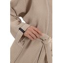 Μπουρνούζι Basic Beige Πικέ Medium guy Laroche  60% Cotton - 40% Polyester