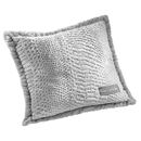 Ριχτάρι Crusty Silver 130x170 + Διακοσμητικό Μαξιλάρι guy Laroche  100% Polyester art fur Ultrasoft