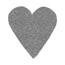Παιδικό Χαλί Glacial Grey Heart 160x160