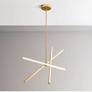 Se led 50 Vamos Pendant Gold 22w 3cct 50x50x110cm Ip20 220v 2 Years Warranty