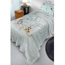 Παιδική Κουβέρτα Ultrasoft Zootopia Aqua Grey 160x220 guy Laroche  100% Polyester