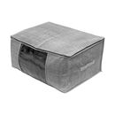 ESTIA ΘΗΚΗ ΑΠΟΘΗΚΕΥΣΗΣ GREY NON WOVEN ΥΦΑΣΜΑΤΙΝΗ ΜΕ ΔΙΠΛΟ ΦΕΡΜΟΥΑΡ 60x45x30cm