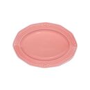 ESTIA ΠΙΑΤΕΛΑ ΟΒΑΛ ATHÉNÉE ΠΟΡΣΕΛΑΝΙΝΗ ΑΝΑΓΛΥΦΗ 25cm ROSE