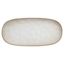 ESTIA ΠΙΑΤΕΛΑ ΟΒΑΛ VIGNETTE STONEWARE 31cm IVORY