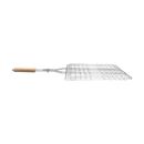 ESTIA ΣΧΑΡΑ ΨΗΣΙΜΑΤΟΣ BARBECUE ΜΕΤΑΛΛΙΚΗ 60x40cm ΜΕ ΞΥΛΙΝΗ ΛΑΒΗ
