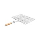 ESTIA ΣΧΑΡΑ ΨΗΣΙΜΑΤΟΣ BARBEQUE ΜΕΤΑΛΛΙΚΗ 49x30cm ΜΕ ΞΥΛΙΝΗ ΛΑΒΗ