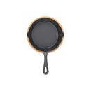 ESTIA ΤΗΓΑΝΙ ΣΕΡΒΙΡΙΣΜΑΤΟΣ IRON MANTEMENIO 10cm ΜΕ ΒΑΣΗ BAMBOO