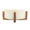 ESTIA ΣΑΛΑΤΙΕΡΑ ALLURE 28cm ΜΕ ΒΑΣΗ  IVORY