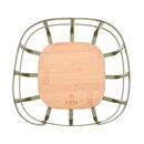 ESTIA ΦΡΟΥΤΙΕΡΑ BAMBOO ESSENTIALS ΜΕΤΑΛΛΙΚΗ 24x24x12.7cm ΛΑΔΙ