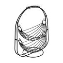 ESTIA ΦΡΟΥΤΙΕΡΑ 2 ΘΕΣΕΩΝ METAL BLACK ΜΕΤΑΛΛΙΚΗ 37χ20x42cm ΜΑΥΡΗ