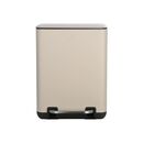 ESTIA ΧΑΡΤΟΔΟΧΕΙΟ ΜΠΑΝΙΟΥ CUBIC SOFT CLOSE 6lt TAUPE