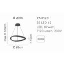 SE LED 62 MATEO PENDANT COFFEE BROWN Β5