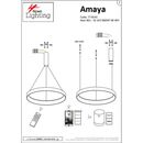 SE LED SMART 60 AMAYA PENDANT WHITE Δ5