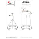 SE LED 60 AMAYA PENDANT NICKEL MAT Ε5