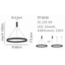 SE LED 80 AMAYA PENDANT COPPER Δ5