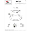 SE LED SMART 80 AMAYA CEILING BLACK Δ3