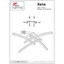 SE LED 65-4 XENA CEILING BRUSHED GOLD Ε3