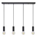 SE21-BL-4-4BL ADEPT TUBE Black Pendant+
